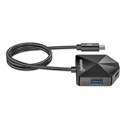 Manhattan 181150 base para laptop o replicador de puertos Alámbrico USB 3.2 Gen 2 (3.1 Gen 2) Type-C Negro