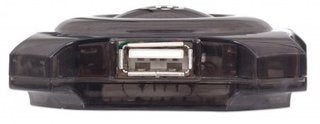 Manhattan 162272 nodo concentrador 12 Mbit/s Negro, Transparente