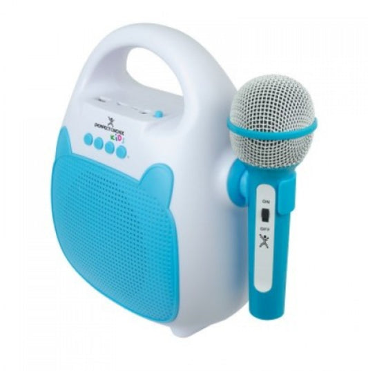 Karaoke Perfect Choice Sing Portátil Inalámbrico Bluetooth para Niños Color Azul-Blanco