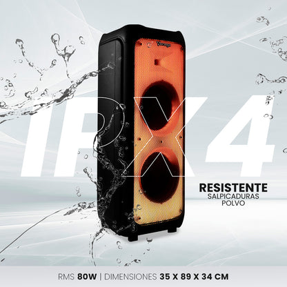Vorago KSP-600 altavoz portátil y para fiesta Negro 80 W