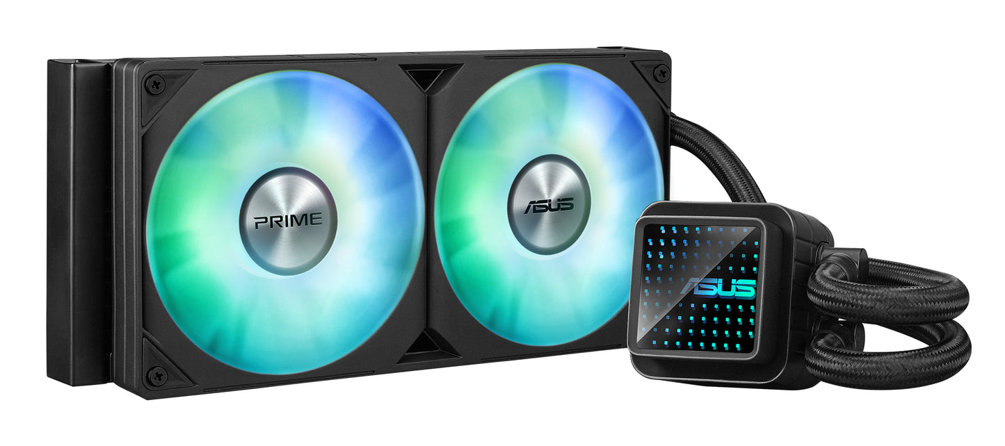 Enfriamiento Liquido Asus Prime LC 240 ARGB 2x120mm  600-2200RPM  Negro