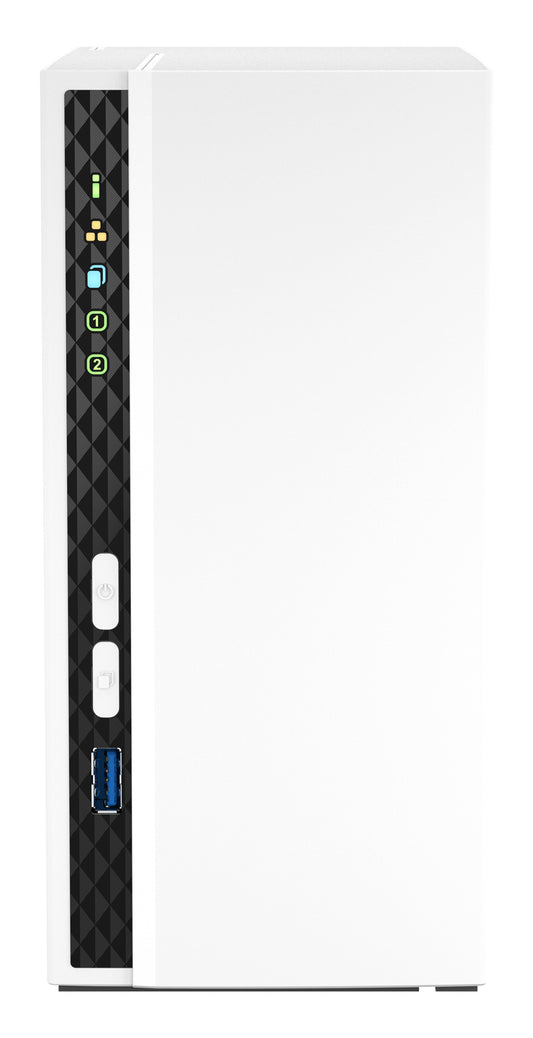 QNAP TS-233 NAS Tower ARM Cortex-A55 2 GB 0 TB QNAP QTS Blanco