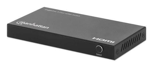 Switch HDMI Manhattan 4K@60Hz 3 entradas compacto negro