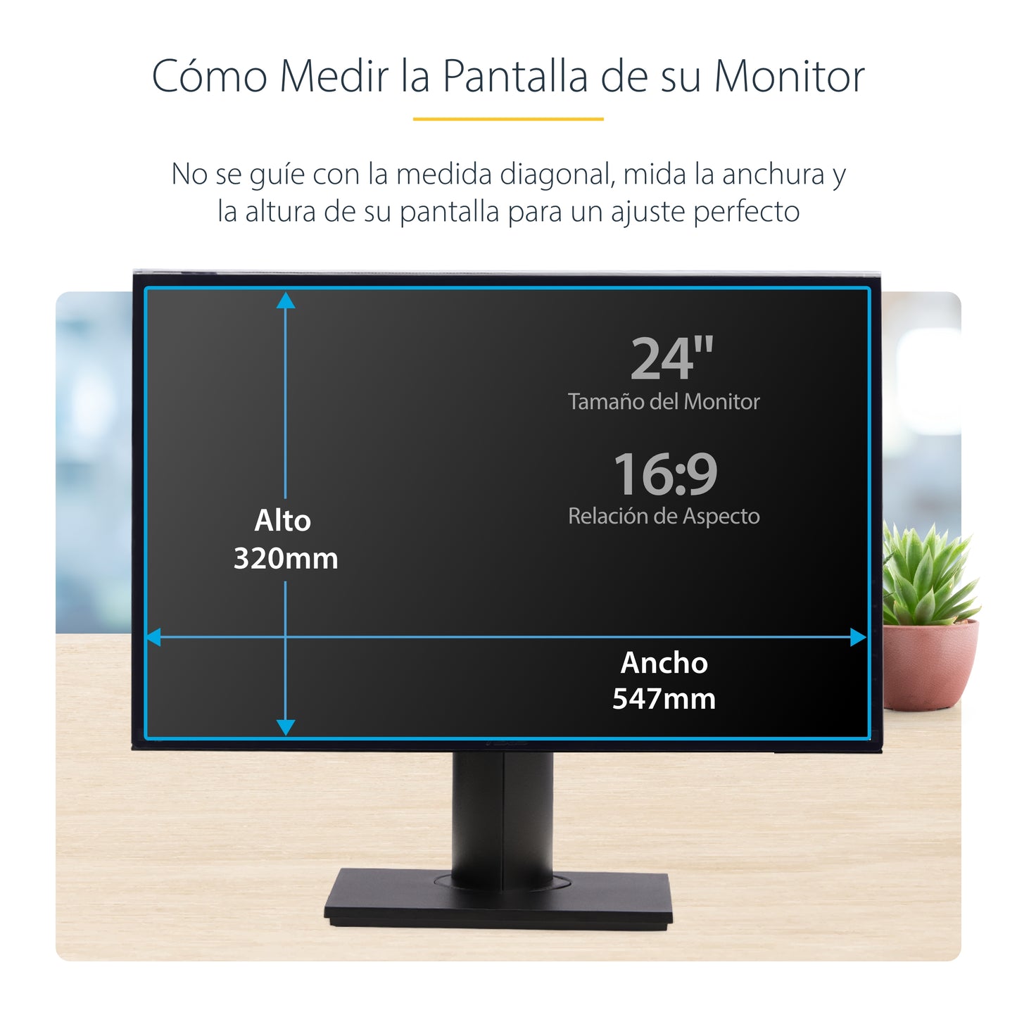 StarTech.com 2469A-PRIVACY-SCREEN filtro para monitor 61 cm (24") Filtro de privacidad para pantallas sin marco