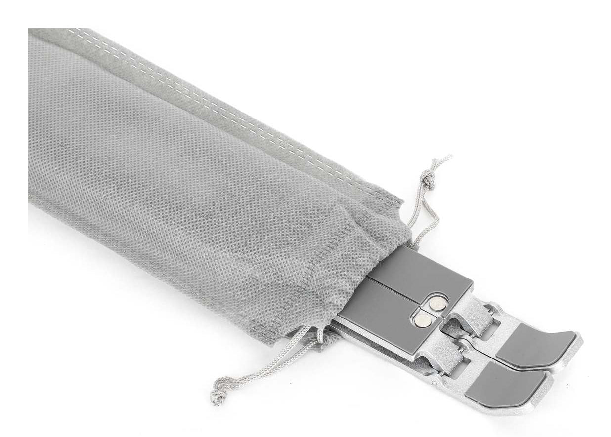Soporte laptop Manhattan p/Escritorio de posiciones aluminio ECO