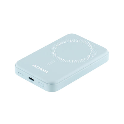 Power Bank Adata Inalámbrico 5000MAH de Carga Rápida QC PD de 20 W Magnético Color Azul