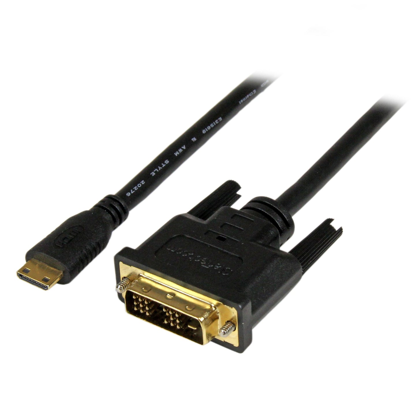 StarTech.com HDCDVIMM2M adaptador de cable de vídeo Mini-HDMI Negro