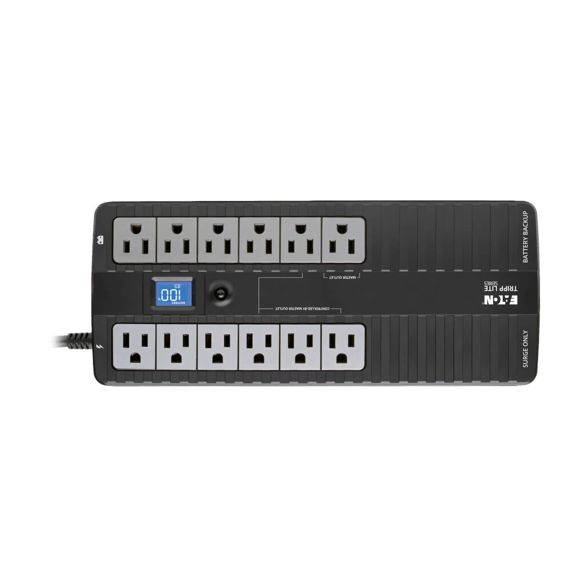 Tripp Lite ECO850LCD sistema de alimentación ininterrumpida (UPS) En espera (Fuera de línea) 0.85 kVA 12 salidas AC