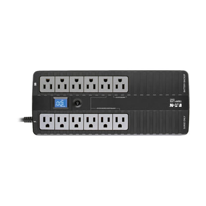 Tripp Lite ECO850LCD sistema de alimentación ininterrumpida (UPS) En espera (Fuera de línea) 0.85 kVA 12 salidas AC