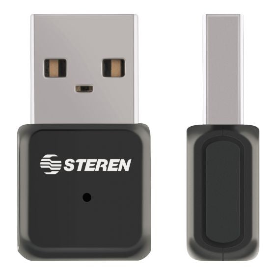 Nano Adaptador Steren USB WiFi AC600 2.4GHz y 5 GHz Doble Banda