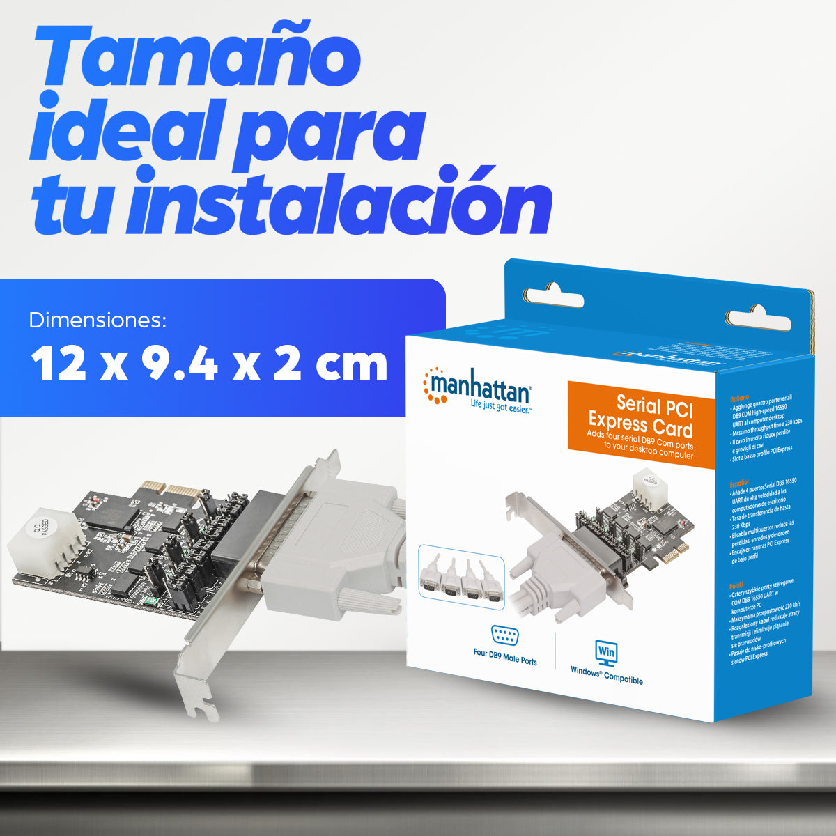 Manhattan 153584 tarjeta o adaptador de interfaz Interno VGA