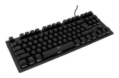 Teclado Gaming Vortred Alpha Mecánico Compacto LED/RGB Color Negro