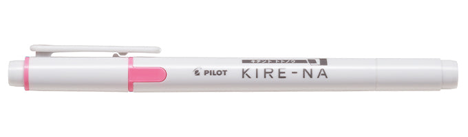 Resaltador Pilot KIRE-NA doble punta Cincel/Fino color Rosa C/10