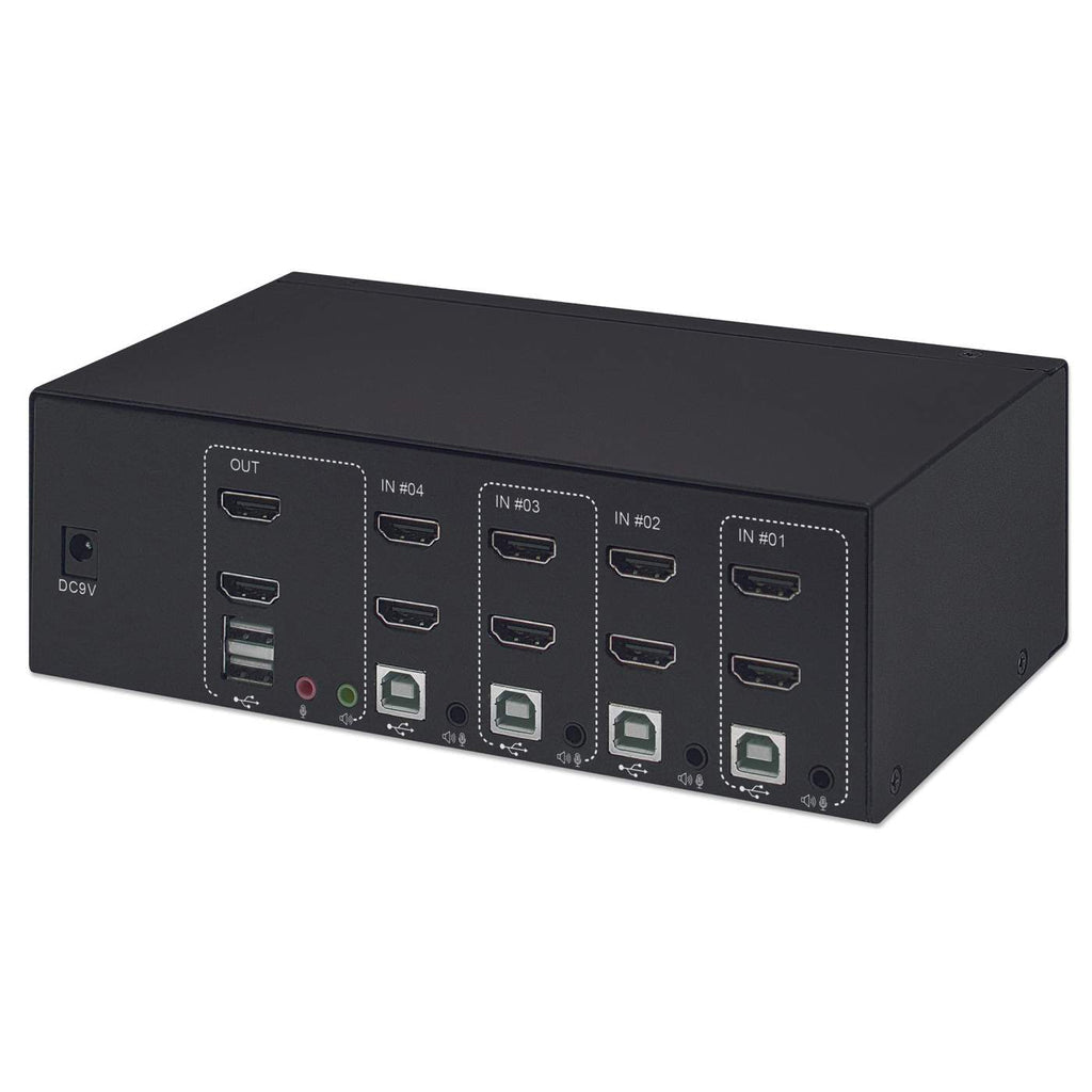 Manhattan 153539 interruptor KVM Negro