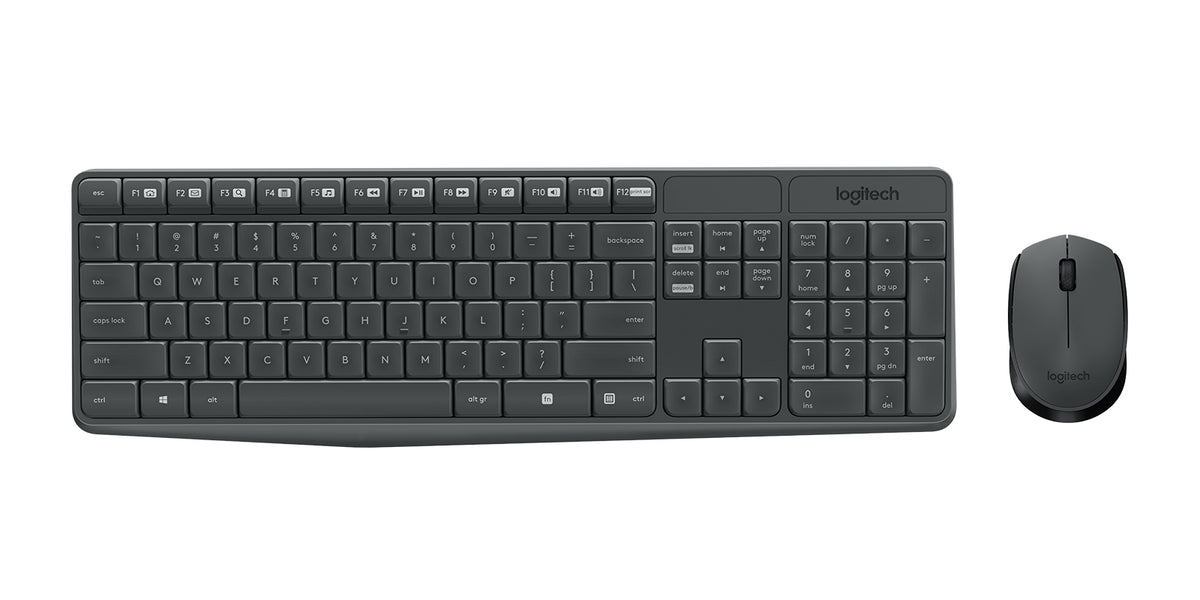 Logitech 920-007901 teclado Ratón incluido Oficina RF inalámbrico Español Gris
