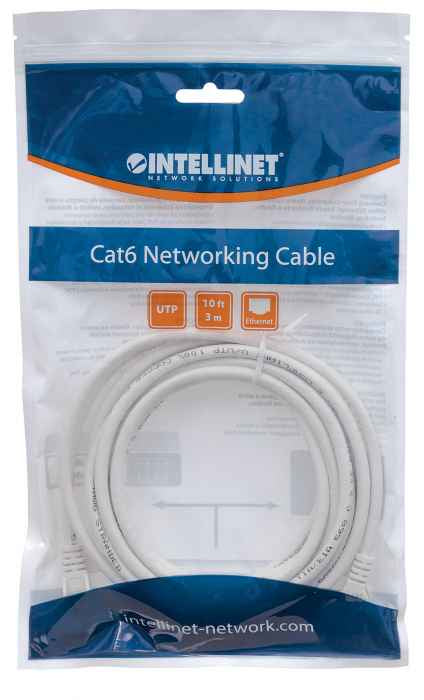 Intellinet 341967 cable de red Blanco 2 m