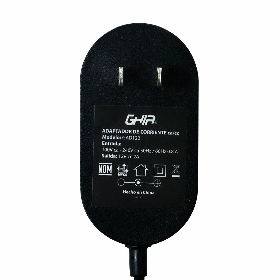 Ghia GAD122 adaptador e inversor de corriente Interior Negro