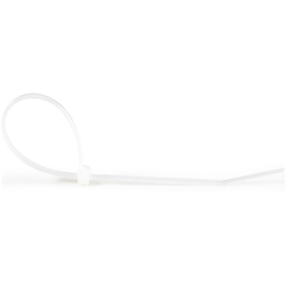 StarTech.com CBMZT10N sujeción para cable Abrazadera de cable liberable Nylon, Plástico Blanco 100 pieza(s)