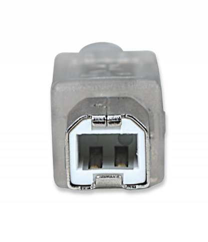 Manhattan 340465 cable USB 4.5 m USB A USB B 0.48 Gbit/s Transparente
