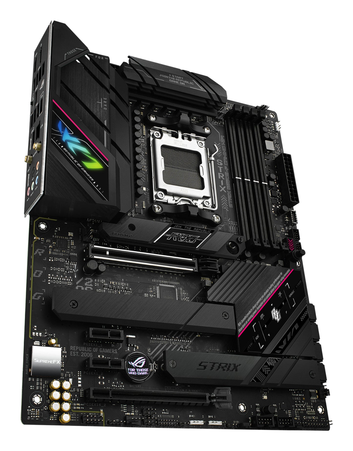 Tarjeta Madre Asus ROG Strix B650E-F Gaming WIFI 4xDDR5 128GB 6400Mhz PCIe 5.0 M.2 1xHDMI 1xDP S AM5 ATX Wi-Fi 6E BT