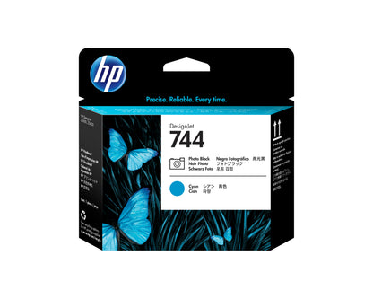 Cabezal HP LF 744 DesignJet Negro Foto/Cyan