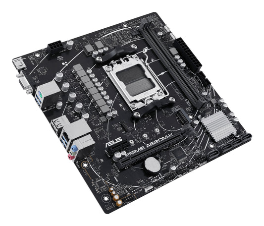 Tarjeta Madre Asus PRIME A620M-K 2xDDR5 96GB 6400Mhz HDMI VGA PCIe 4.0 M.2 S AM5 Ryzen mATX