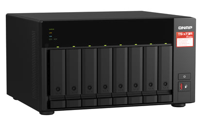 QNAP TS-873A NAS Tower Ryzen Embedded V1500B 8 GB DDR4 0 TB QNAP Turbo System Antracita