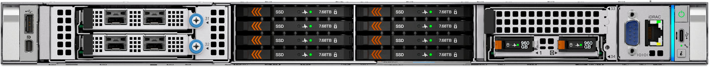 DELL PowerEdge R470 servidor 480 GB Bastidor (1U) Intel Xeon 6 6505P 2.2 GHz 32 GB DDR5-SDRAM 1100 W