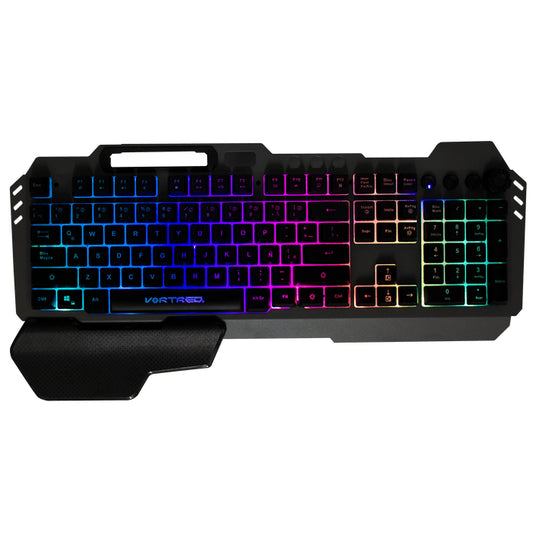 Teclado Vortred Holder Alámbrico RGB Programable