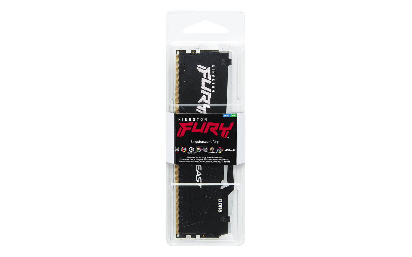 Kingston Technology FURY Beast RGB módulo de memoria 16 GB 1 x 16 GB DDR5 5600 MT/s 288-pin DIMM
