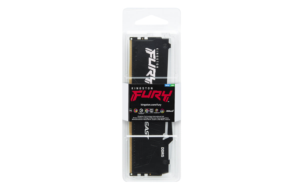 Kingston Technology FURY Beast RGB módulo de memoria 32 GB 1 x 32 GB DDR5 5600 MT/s 288-pin DIMM