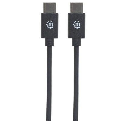 Cable Manhattan USB-C 2.0 Alta Velocidad 3m Color Negro