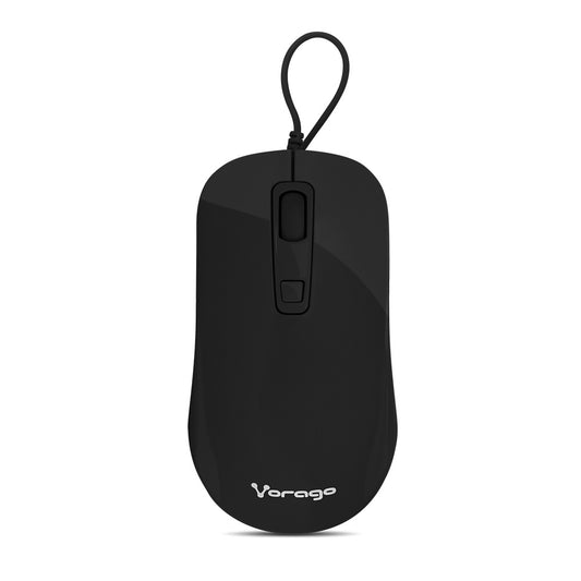 Mouse Vorago Mo-102 Negro Optico Alambrico 1000/1600 Dpis u