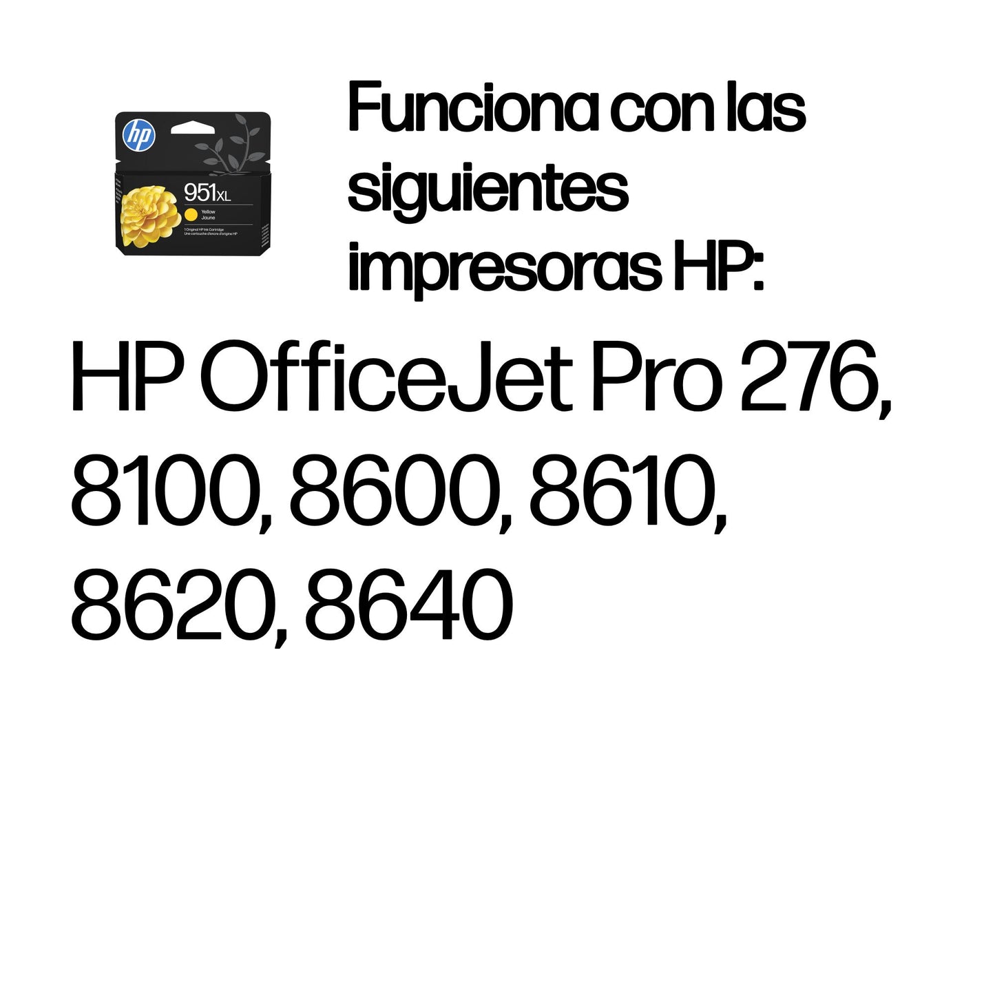HP 951XL High Yield Yellow Original Ink Cartridge cartucho de tinta 1 pieza(s) Amarillo