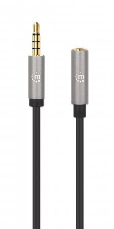 Manhattan 356053 cable de audio 5 m 3,5mm Negro