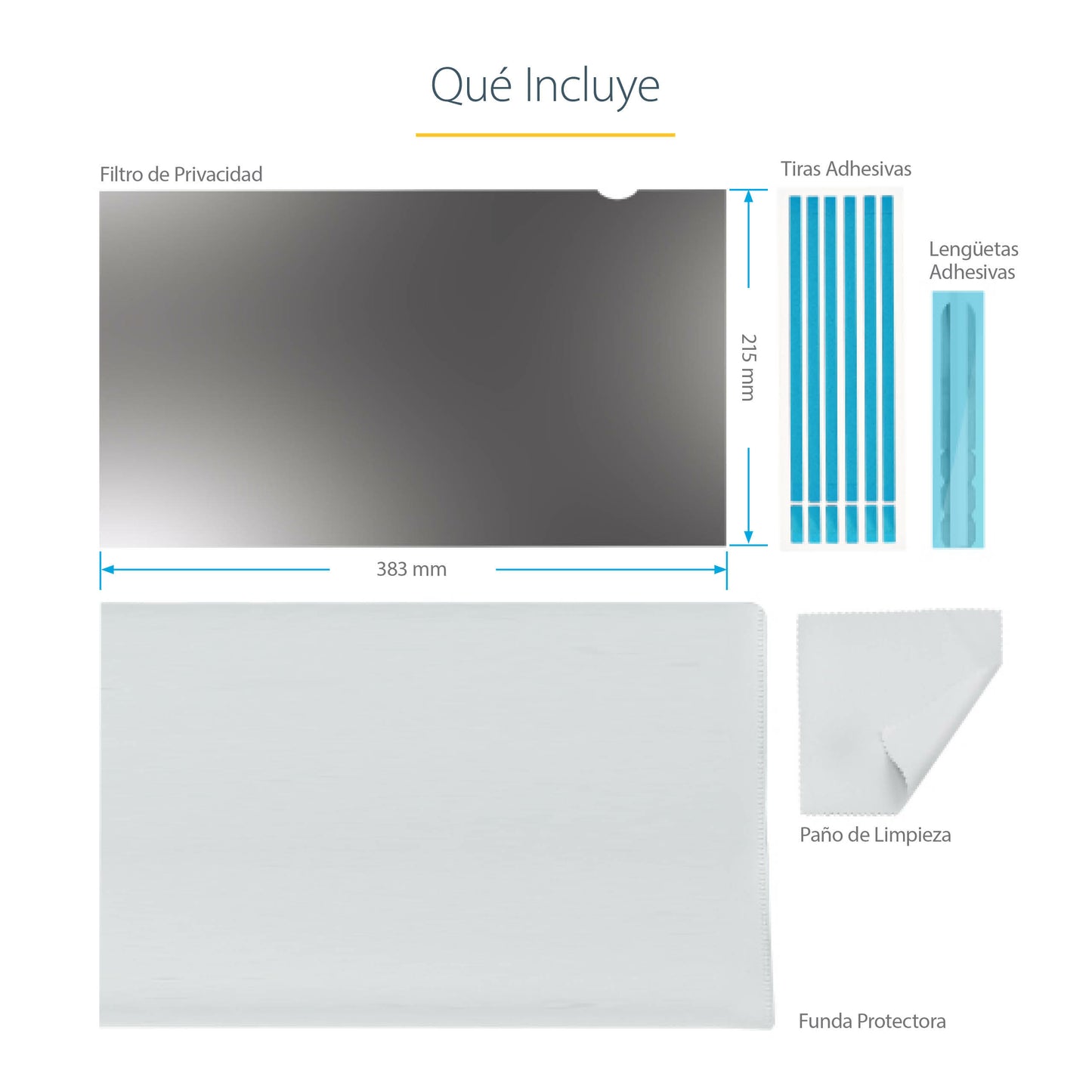 StarTech.com 173L-PRIVACY-SCREEN filtro para monitor 43.9 cm (17.3") Computadora portátil Filtro de privacidad para pantallas sin marco