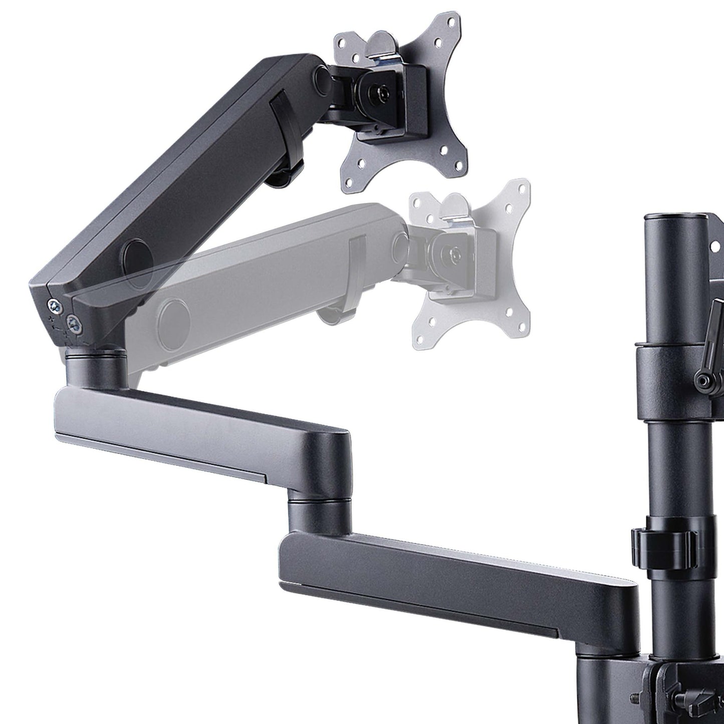 StarTech.com 3MP2AG-MONITOR-ARM soporte para pantalla plana 68.6 cm (27") Escritorio Negro