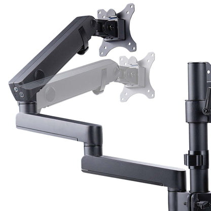 StarTech.com 3MP2AG-MONITOR-ARM soporte para pantalla plana 68.6 cm (27") Escritorio Negro
