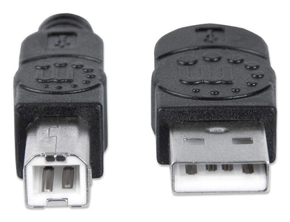 Cable Manhattan USB 2.0 A-B Alta Velocidad 5m Color Negro