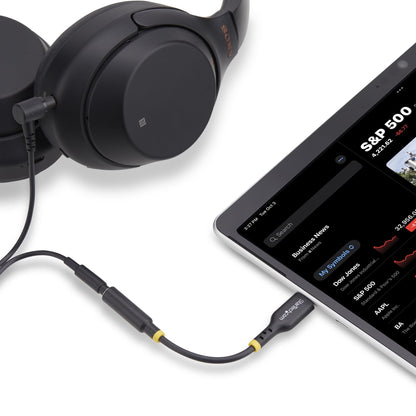 StarTech.com USBCAUDIO2 cable de audio 0.127 m USB Type-C 2.0 3,5 mm Negro