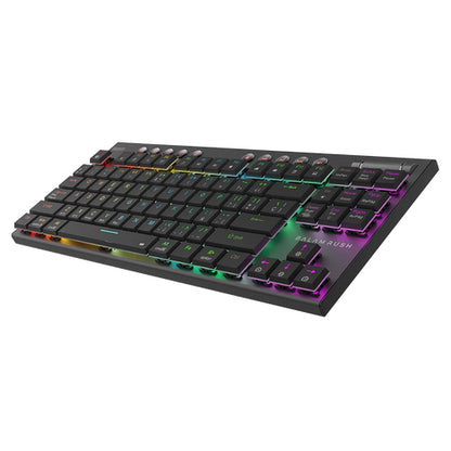 Balam Rush BR-940405 teclado Juego USB + Bluetooth QWERTY Español, Inglés Negro