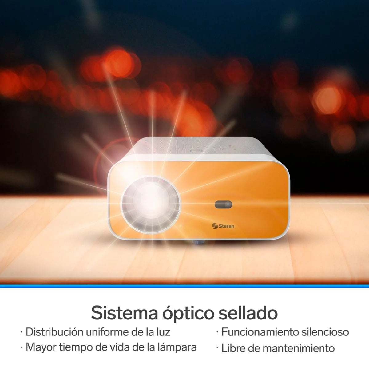 Proyector Multimedia STEREN FULL HD 300 LM ANSI WIFI
