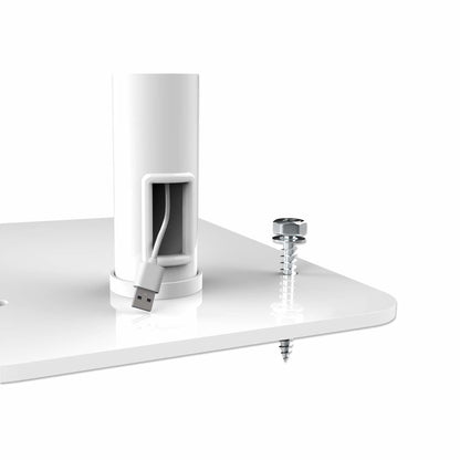 Soporte de Suelo Manhattan Antirrobo para Tablet/iPad 7.9" a 11" Altura 790 a 1190mm Color Blanco