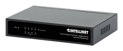 Intellinet PoE-Powered 5x Gigabit Gigabit Ethernet (10/100/1000) Energía sobre Ethernet (PoE) Negro