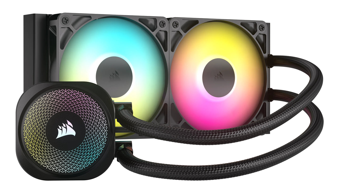 Enfriador líquido Corsair Nautilus 240 RS para CPU 2x 120mm hasta 2100RPM Negro RGB