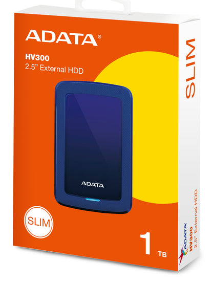 Disco Duro Externo Adata 1TB HV300 2.5" USB 3.1 Azul