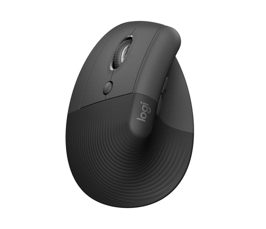 Mouse Logitech Lift Left Ergonómico Vertical 1000dpi Color Grafito