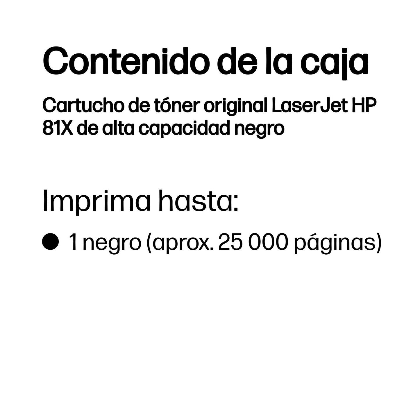 Toner HP LaserJet 81X Alta Capacidad