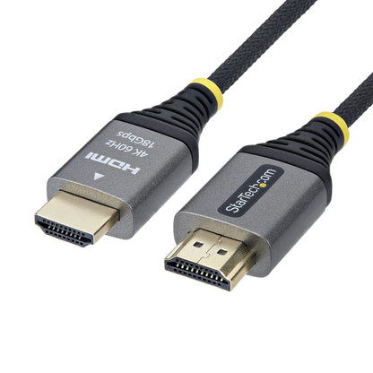 StarTech.com HDMI2-FLEX-4K60-2M cable HDMI HDMI Tipo A (Estándar) Negro, Plata