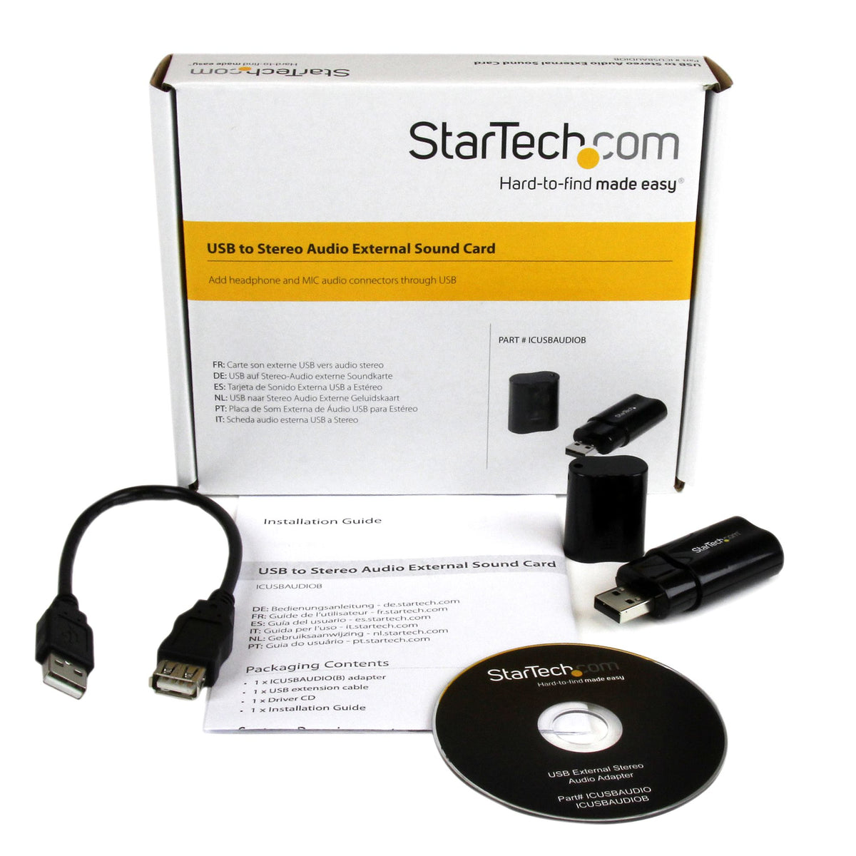 StarTech.com ICUSBAUDIOB tarjeta de audio